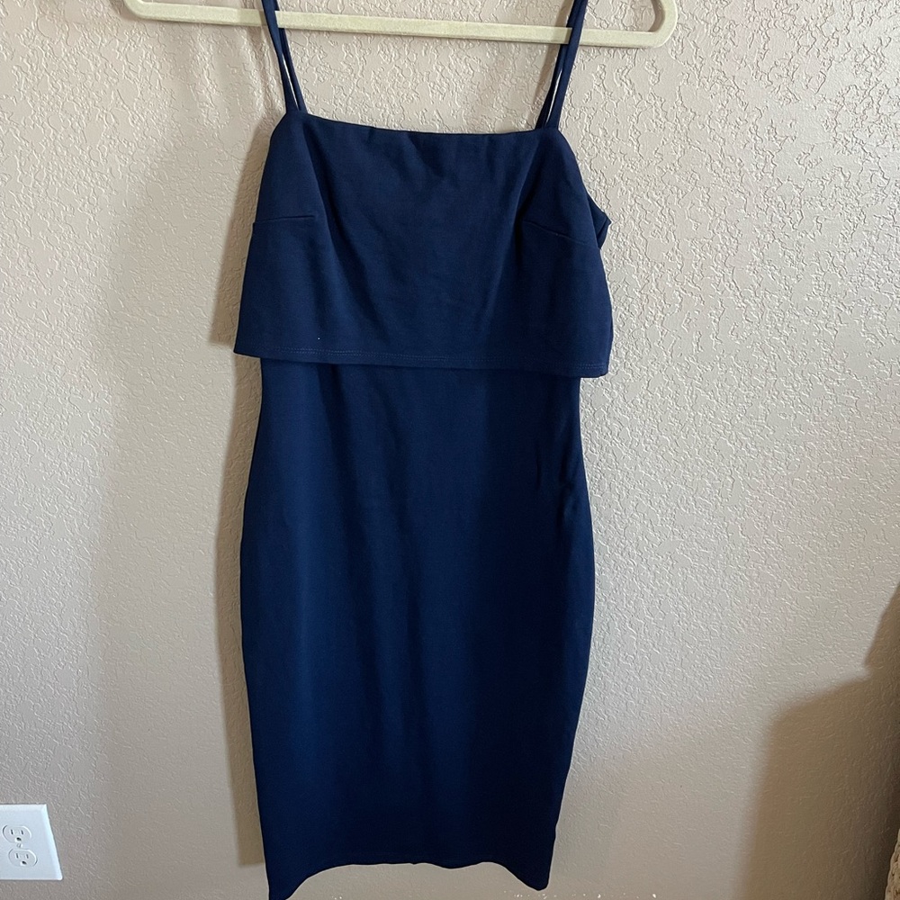 Blue bodycon dress size small